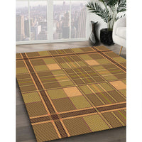 Patterned Saddle Brown Rug, pat2729org