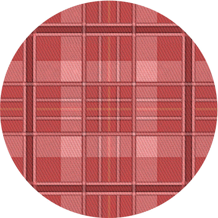 Square Patterned Red Rug, pat2729rd