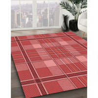 Patterned Red Rug, pat2729rd