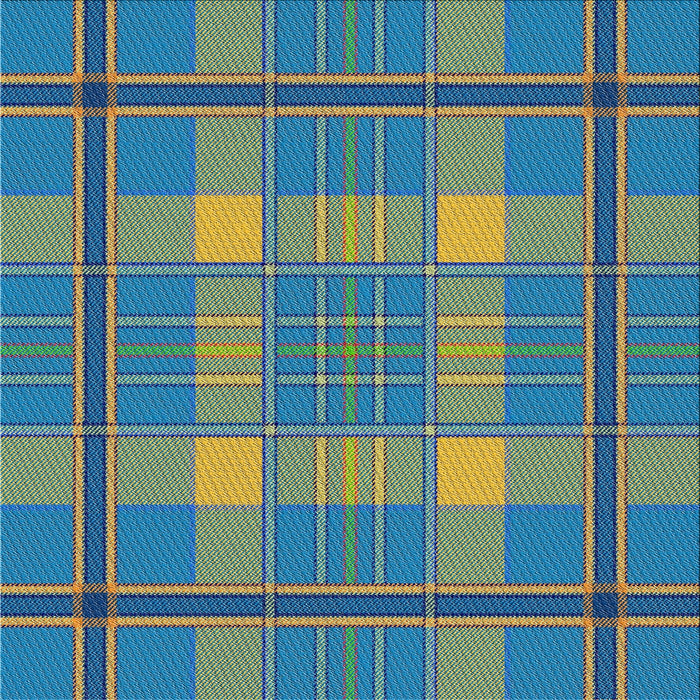 Square Patterned Blue Novelty Rug, pat2729