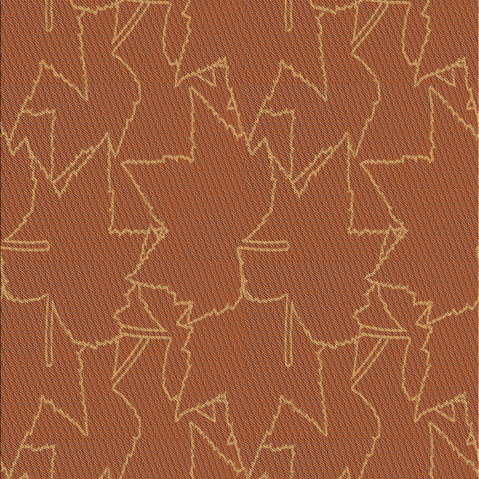 Patterned Orange Novelty Rug, pat272