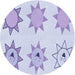 Square Patterned Lavender Blue Rug, pat273blu