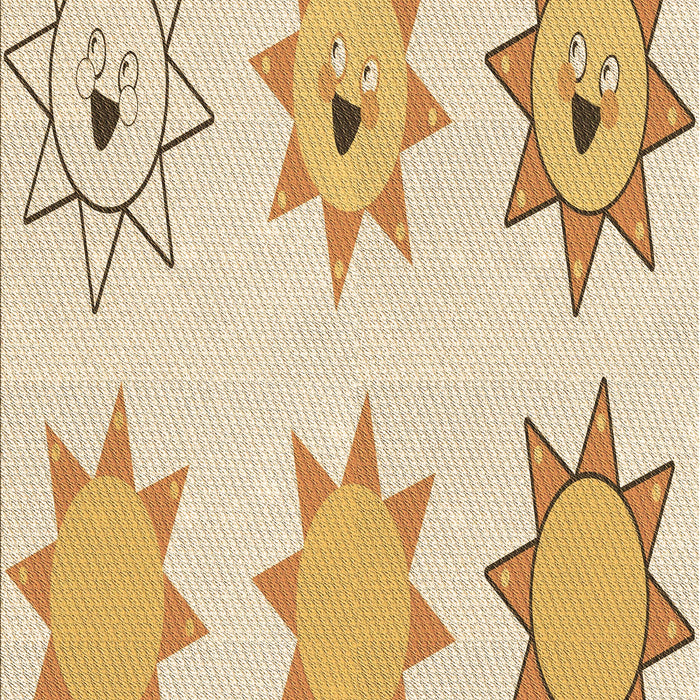 Patterned Golden Blonde Gold Rug, pat273brn