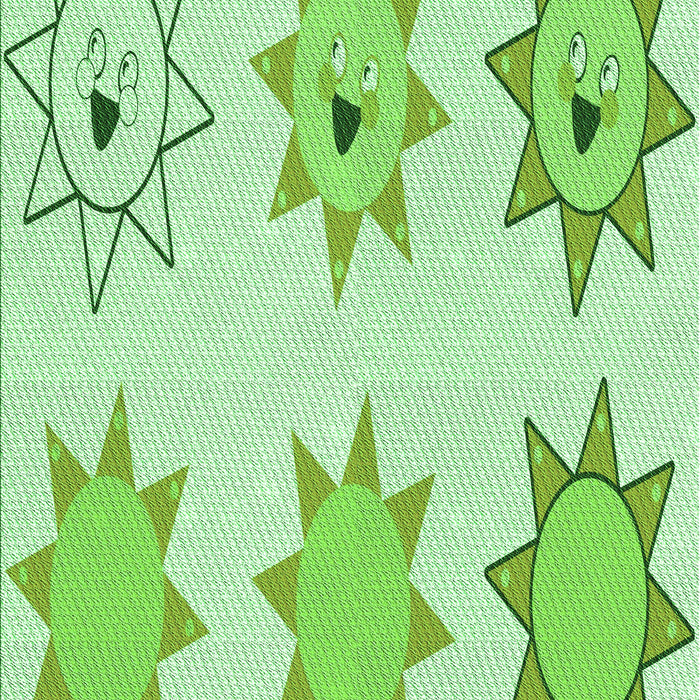 Patterned Light Green Rug, pat273grn