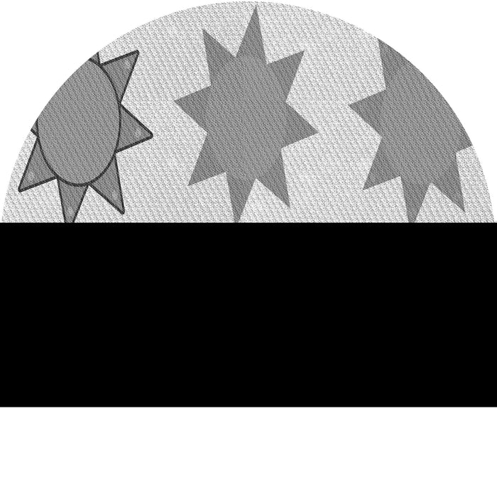 Square Patterned Platinum Gray Rug, pat273gry