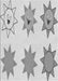 Patterned Platinum Gray Rug, pat273gry