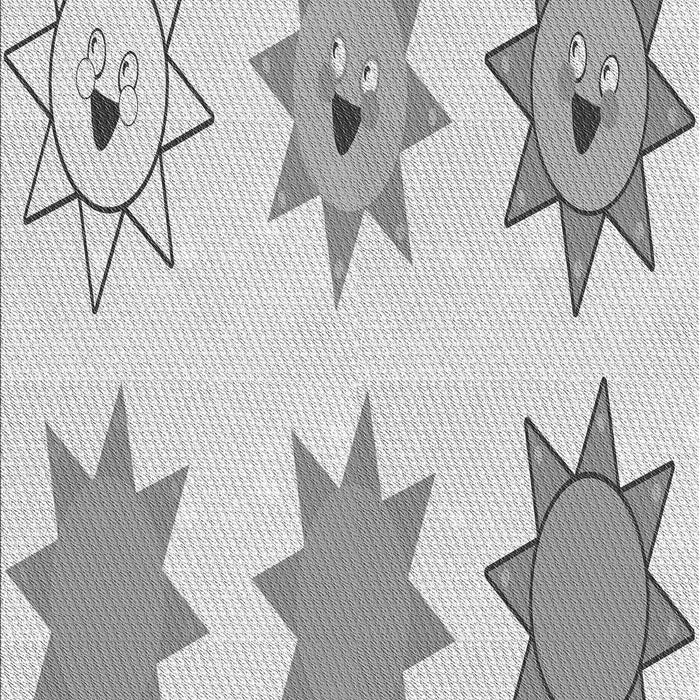 Machine Washable Transitional Platinum Gray Rug, wshpat273gry