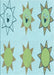 Patterned Light Aquamarine Green Rug, pat273lblu