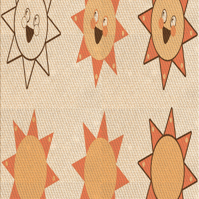 Patterned Golden Blonde Gold Rug, pat273org