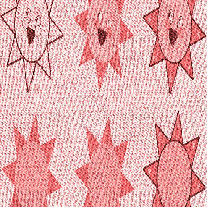 Machine Washable Transitional Light Red Pink Rug, wshpat273rd