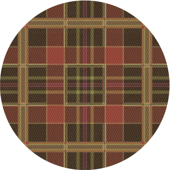 Square Patterned Light Brown Rug, pat2730brn