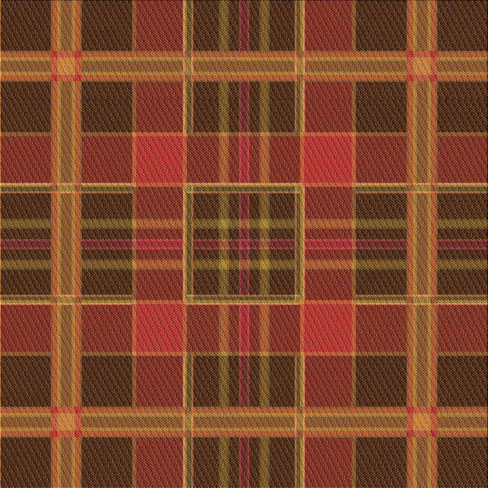 Round Patterned Saffron Red Rug, pat2730org