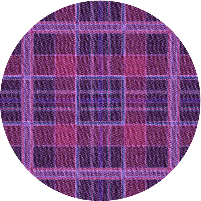 Square Patterned Dark Orchid Purple Rug, pat2730pur
