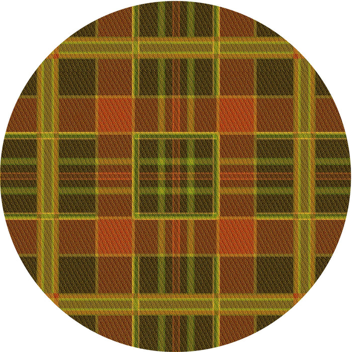 Square Patterned Red Brown Rug, pat2730yw