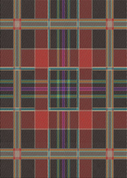 Machine Washable Transitional Night Red Rug, wshpat2730