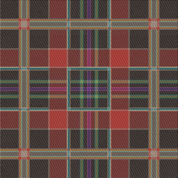 Square Patterned Red Novelty Rug, pat2730