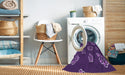 Machine Washable Transitional Purple Rug in a Washing Machine, wshpat2731pur