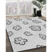 Patterned Platinum Gray Rug in Family Room, pat2732gry