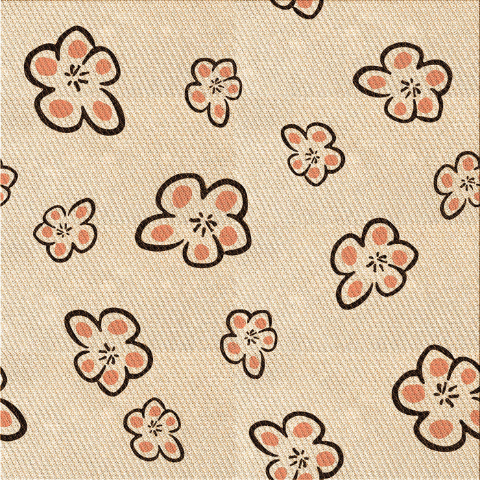 Round Patterned Bronze Brown Rug, pat2732org