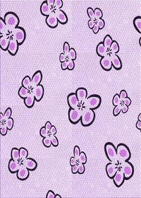 Machine Washable Transitional Orchid Purple Rug, wshpat2732pur
