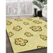 Machine Washable Transitional Sun Yellow Rug in a Family Room, wshpat2732yw