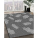 Patterned Gray Rug in Family Room, pat2733gry