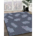 Machine Washable Transitional Koi Blue Rug in a Family Room, wshpat2733lblu