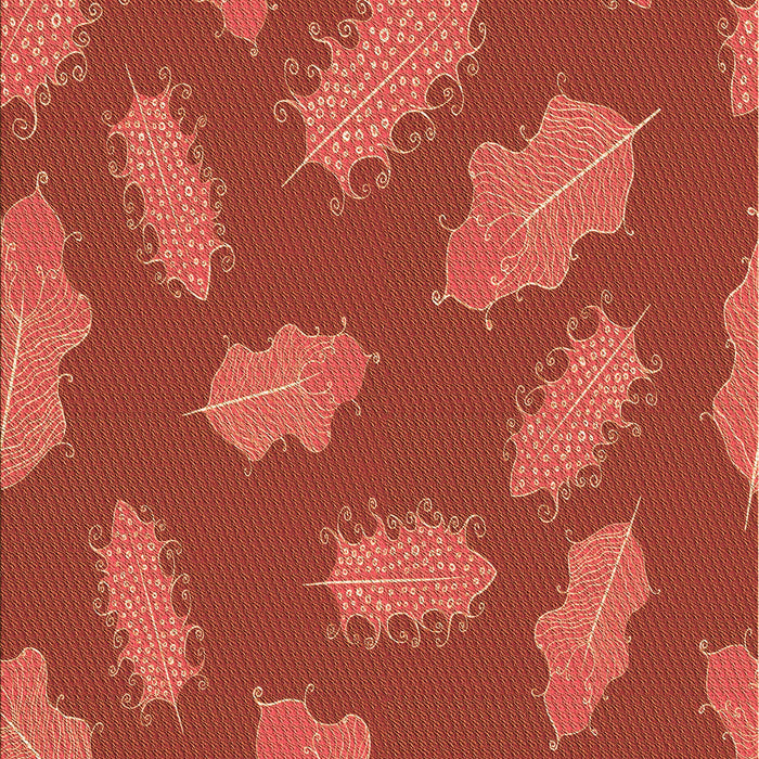 Patterned Bright Orange Rug, pat2733org