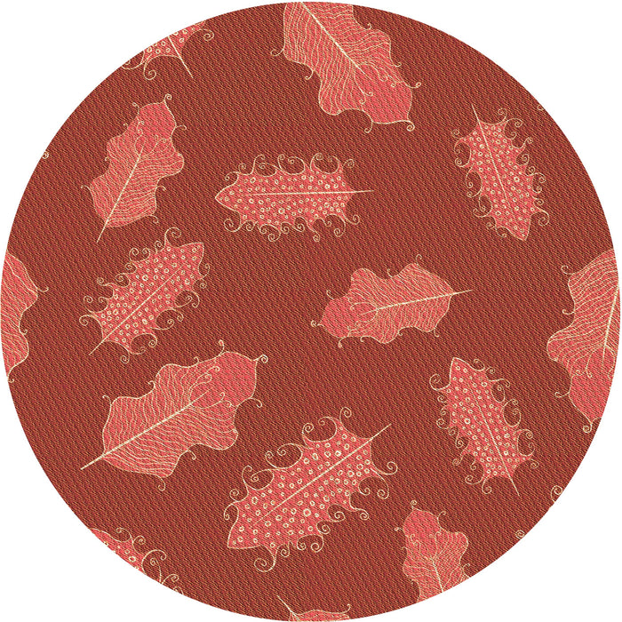 Square Patterned Bright Orange Rug, pat2733org
