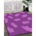 Machine Washable Transitional Crimson Purple Rug in a Family Room, wshpat2733pur