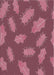 Machine Washable Transitional Blush Red Pink Rug, wshpat2733