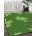 Machine Washable Transitional Green Rug in a Family Room, wshpat2734grn