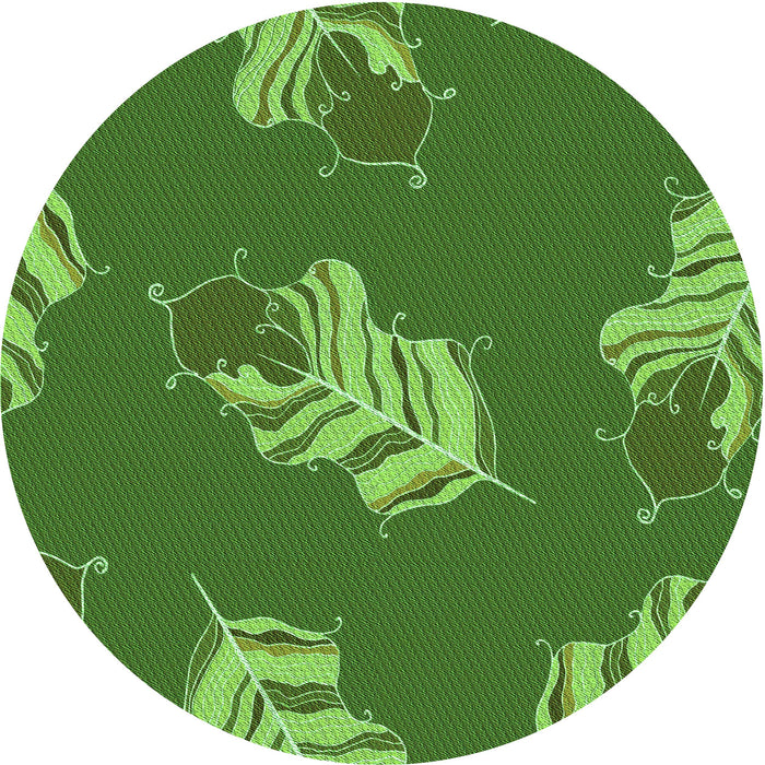 Square Patterned Green Rug, pat2734grn