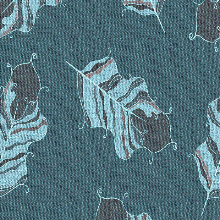 Patterned Blue Rug, pat2734lblu