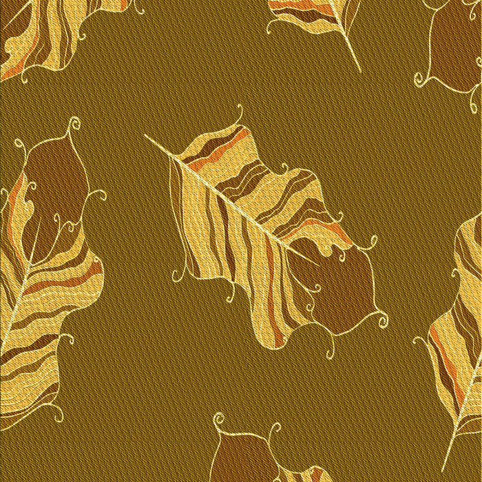 Patterned Saddle Brown Rug, pat2734yw