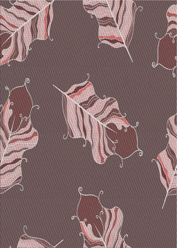 Machine Washable Transitional Dark Brown Rug, wshpat2734