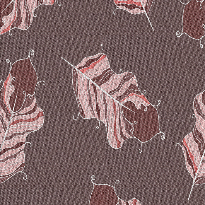 Patterned Dark Brown Novelty Rug, pat2734