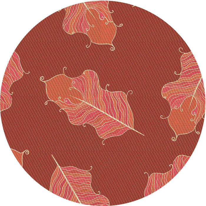 Square Machine Washable Transitional Bright Orange Rug in a Living Room, wshpat2735org