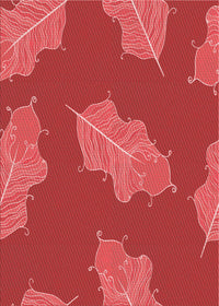 Machine Washable Transitional Red Rug, wshpat2735rd