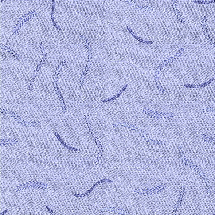 Round Patterned Purple Mimosa Purple Rug, pat2736blu