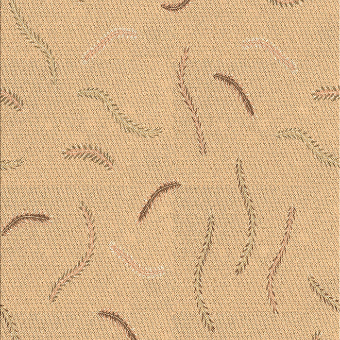 Patterned Orange Rug, pat2736brn