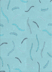 Machine Washable Transitional Blue Rug, wshpat2736lblu