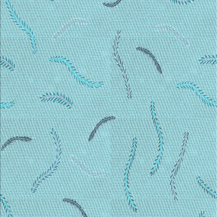 Machine Washable Transitional Blue Rug, wshpat2736lblu