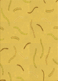 Machine Washable Transitional Yellow Rug, wshpat2736yw
