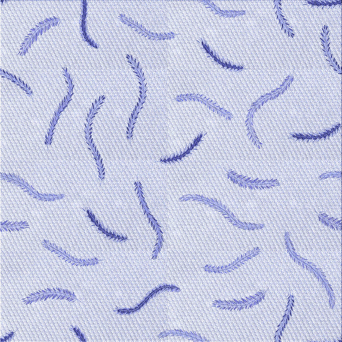 Round Patterned Lavender Blue Rug, pat2737blu