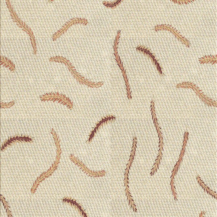 Patterned Moccasin Beige Rug, pat2737brn