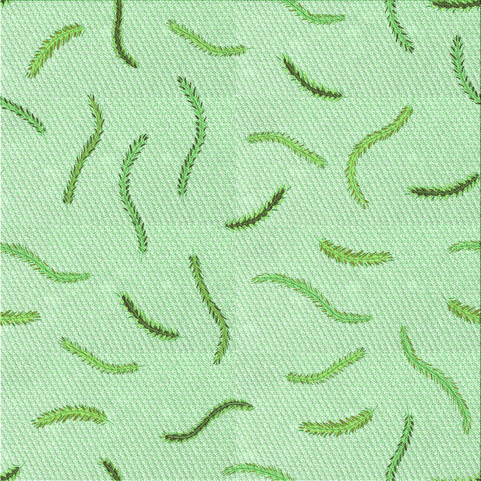 Round Patterned Mint Green Rug, pat2737grn