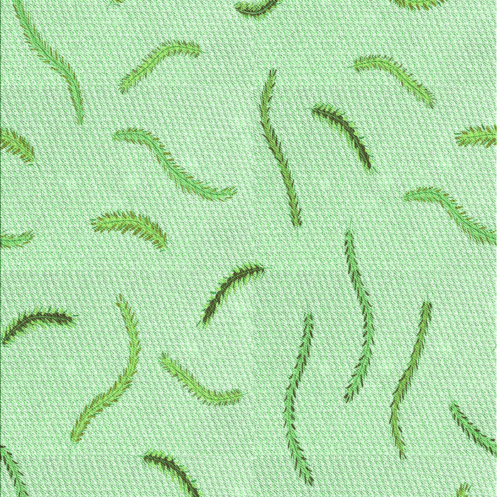 Machine Washable Transitional Mint Green Rug, wshpat2737grn