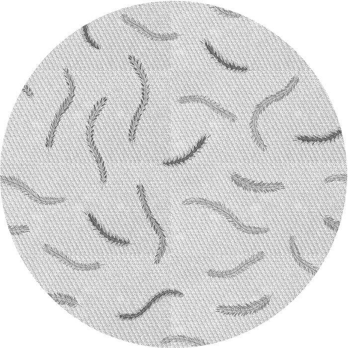 Square Patterned Cloud Gray Rug, pat2737gry