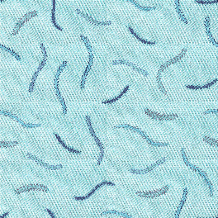 Round Patterned Diamond Blue Rug, pat2737lblu